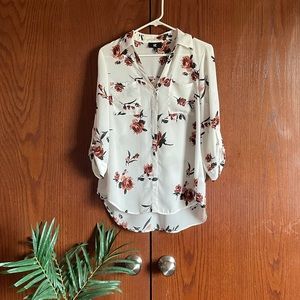 🌿floral collared dress shirt🌿